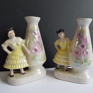 Brazilian Ladies Bud Vases Set (2)